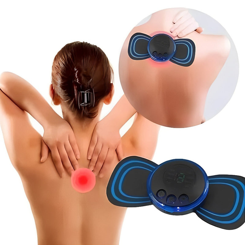 Mini Massageador de Cervical Elétrico Portátil Alivia Dores Corpo Pescoço 4 peças.