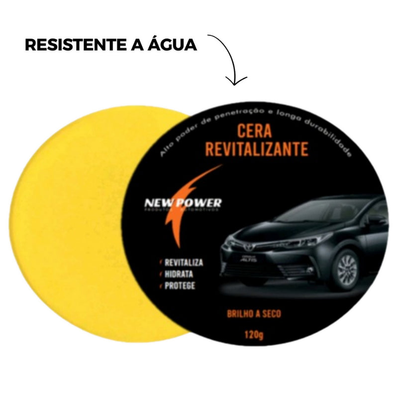 Cera Revitalizante para Plástico + Pano de Microfibra Envio expresso