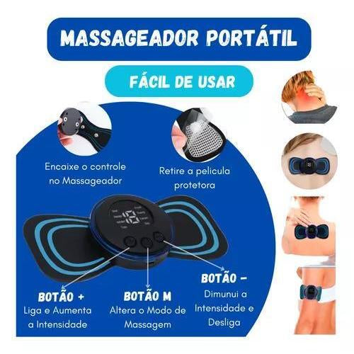 Massageador Pé Perna Elétrico Tapete Pulso Pronta Entrega