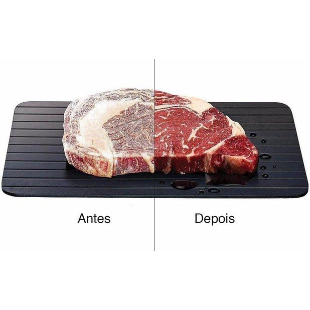 Tábua de Descongelar - 20 x 35 cm Tabua Para Descongelar Rápido Carne e Alimentos Magica Pratico