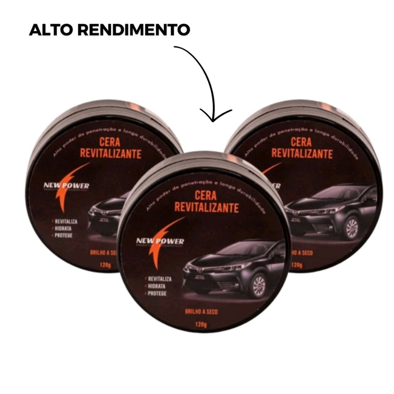 Cera Revitalizante para Plástico + Pano de Microfibra Envio expresso