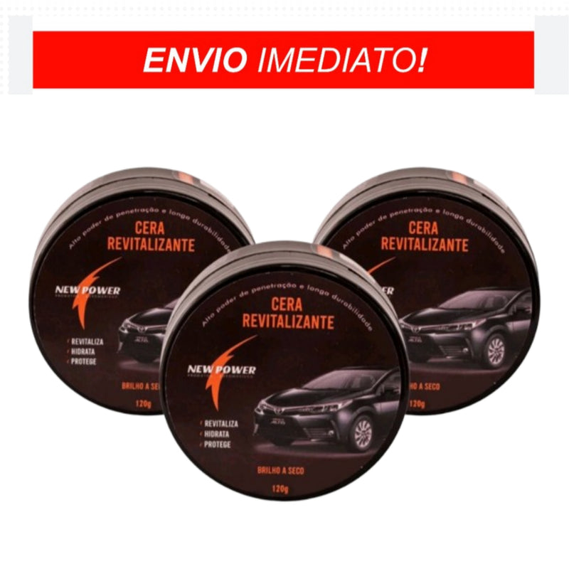 Cera Revitalizante para Plástico + Pano de Microfibra Envio expresso