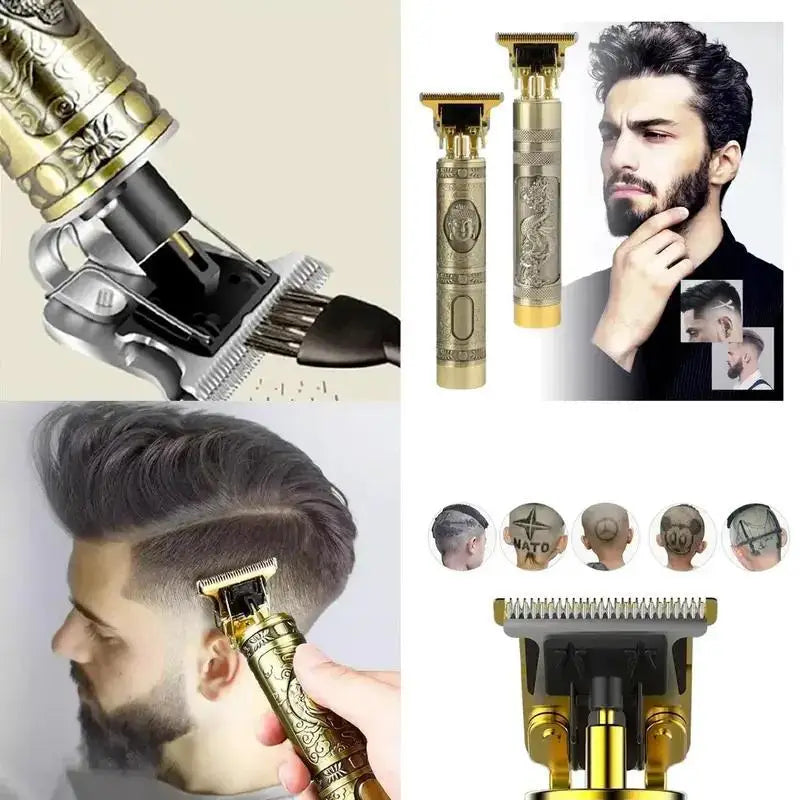 Máquina de Cortar Cabelo de Metal Decorado TOP