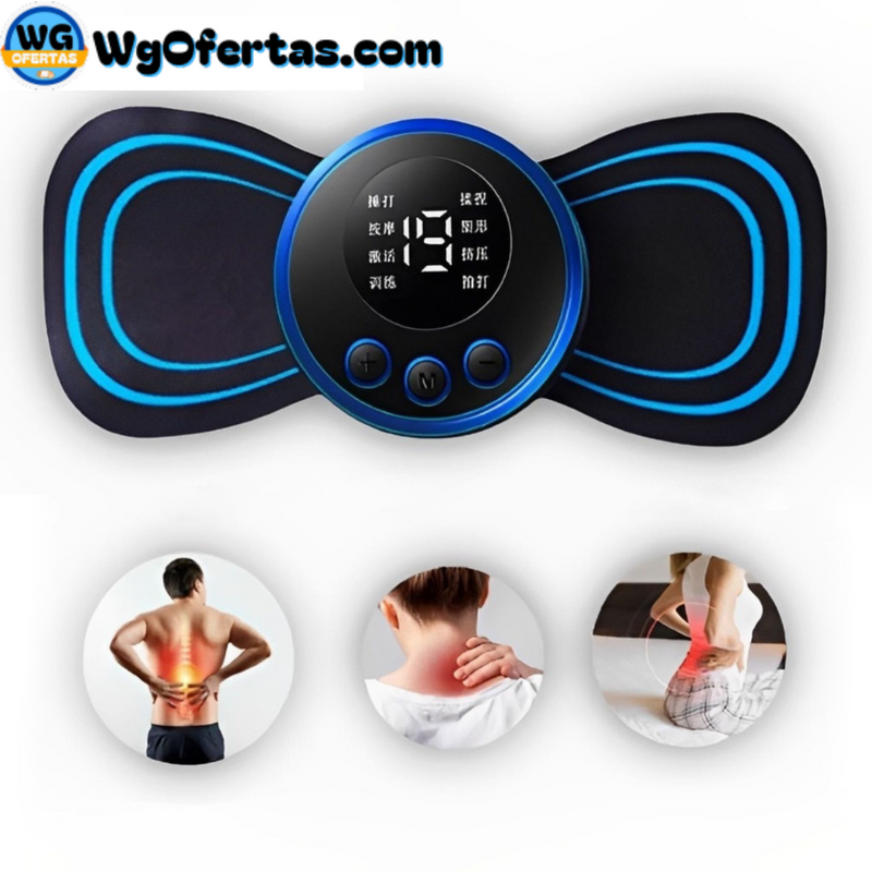 Mini Massageador de Cervical Elétrico Portátil Alivia Dores Corpo Pescoço 4 peças.