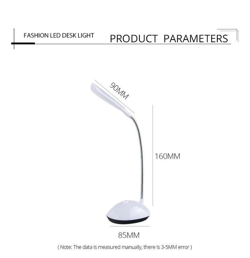 LED Mini Night Light Book Lights, AAA Alimentado por Bateria top, Flexível, Proteção para os olhos, Quarto Noite Lâmpada, Leitura, Iluminação de Emergência, Decoração