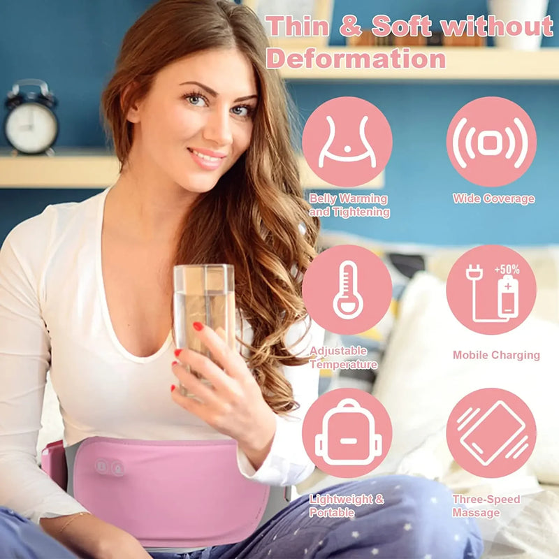 Massageador TOP de cólica menstrual lavável Período cólica menstrual Alívio da dor Almofada de aquecimento para cólicas menstruais Aquecedor abdominal da barriga