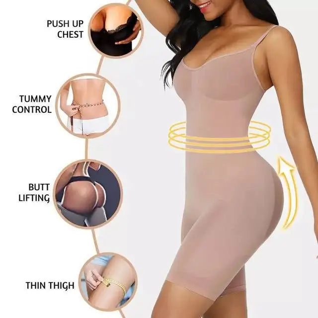 Shapewear top corpo inteiro para mulheres, controle de barriga, bainha emagrecedora, levantador de bumbum, push up, coxa fina, espartilho sexy girl shapers