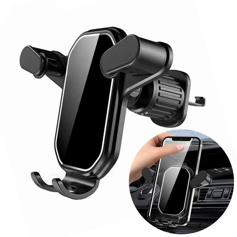 Suporte Top Veicular Carro Para Celular 360 ° Giratório Universal Multifuncional Ventilacao Ar