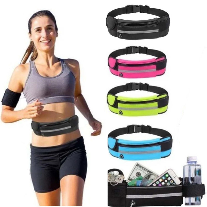 Pochete Fitness Corrida Academia Celular Bike Slim Impermeável Porta Garrafa De Água Corrida Academia