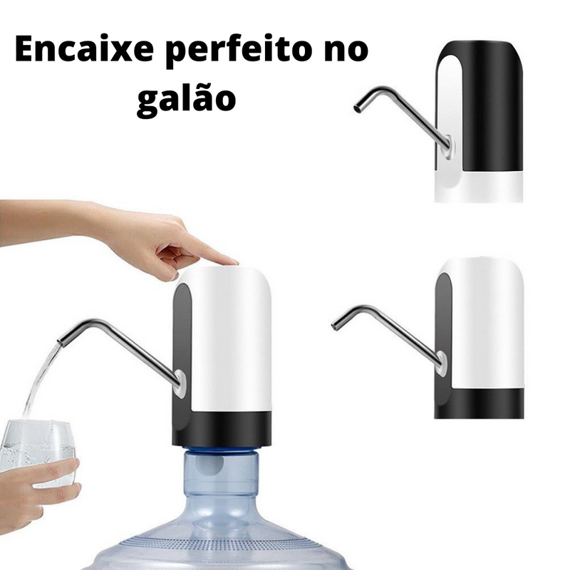 Bomba Elétrica De Galão Recarregável Universal Bebedouro Com Carregamento USB Para Galão Garrafão De Água