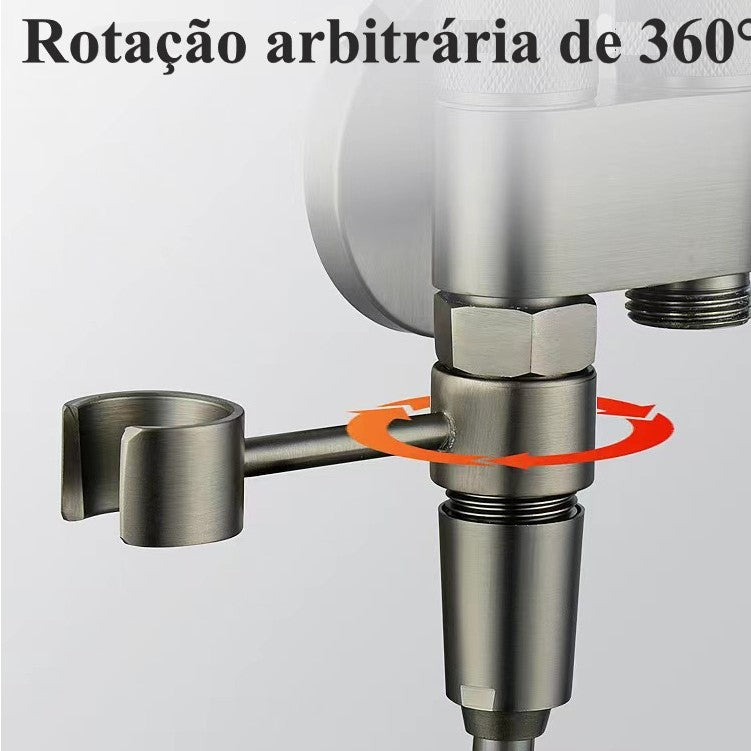 KIT BANHEIRO Ducha Higiênica Duas Saídas De 1/2 Mm Com Registro Conjunto De Pulverizador