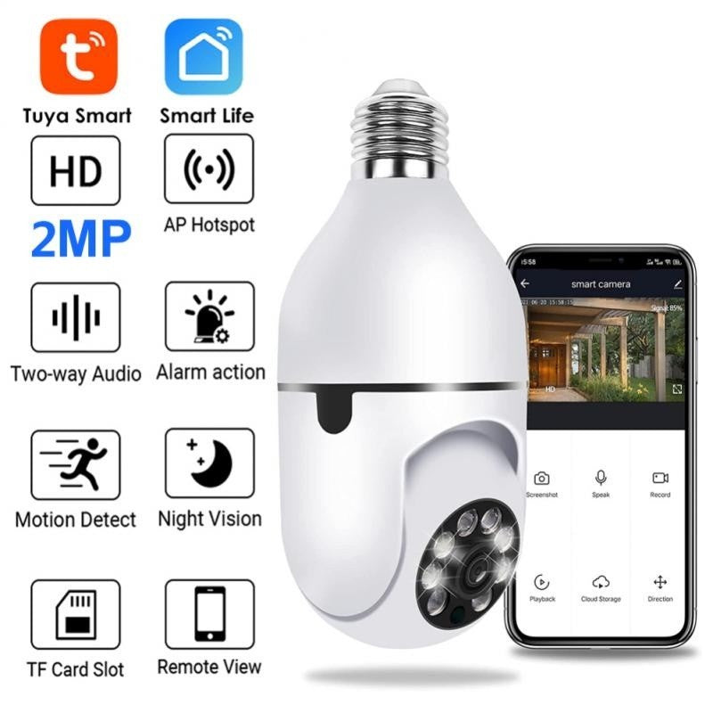 Mini IP Câmera Wifi sem fio visão noturna microfone alto falante acesso remoto aplicativo Fang