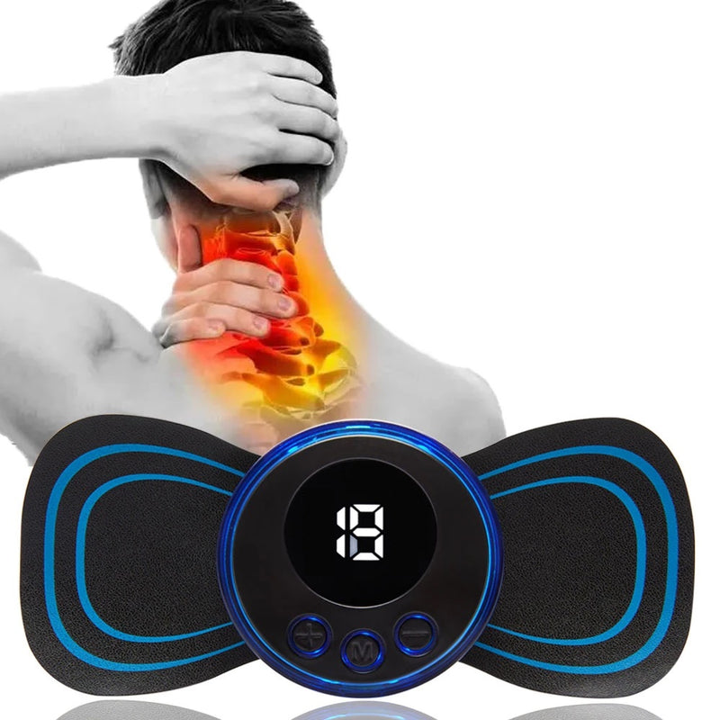 Massageador Elétrico Cervical Eletroterapia Ems Pescoço Perna Lombar Abdome