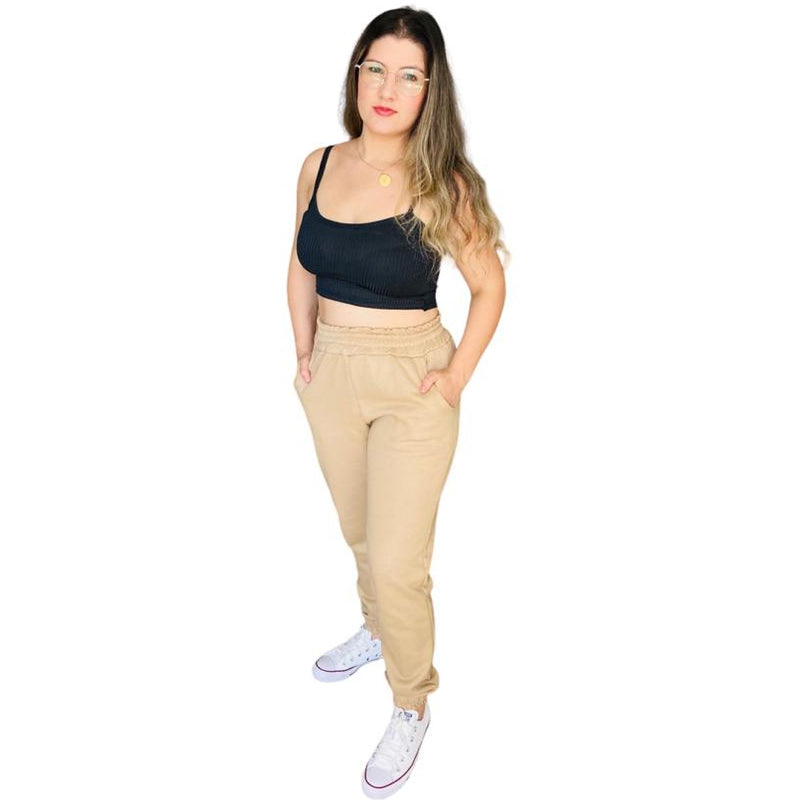 Calça moletom feminina Jogger Grossa 2024